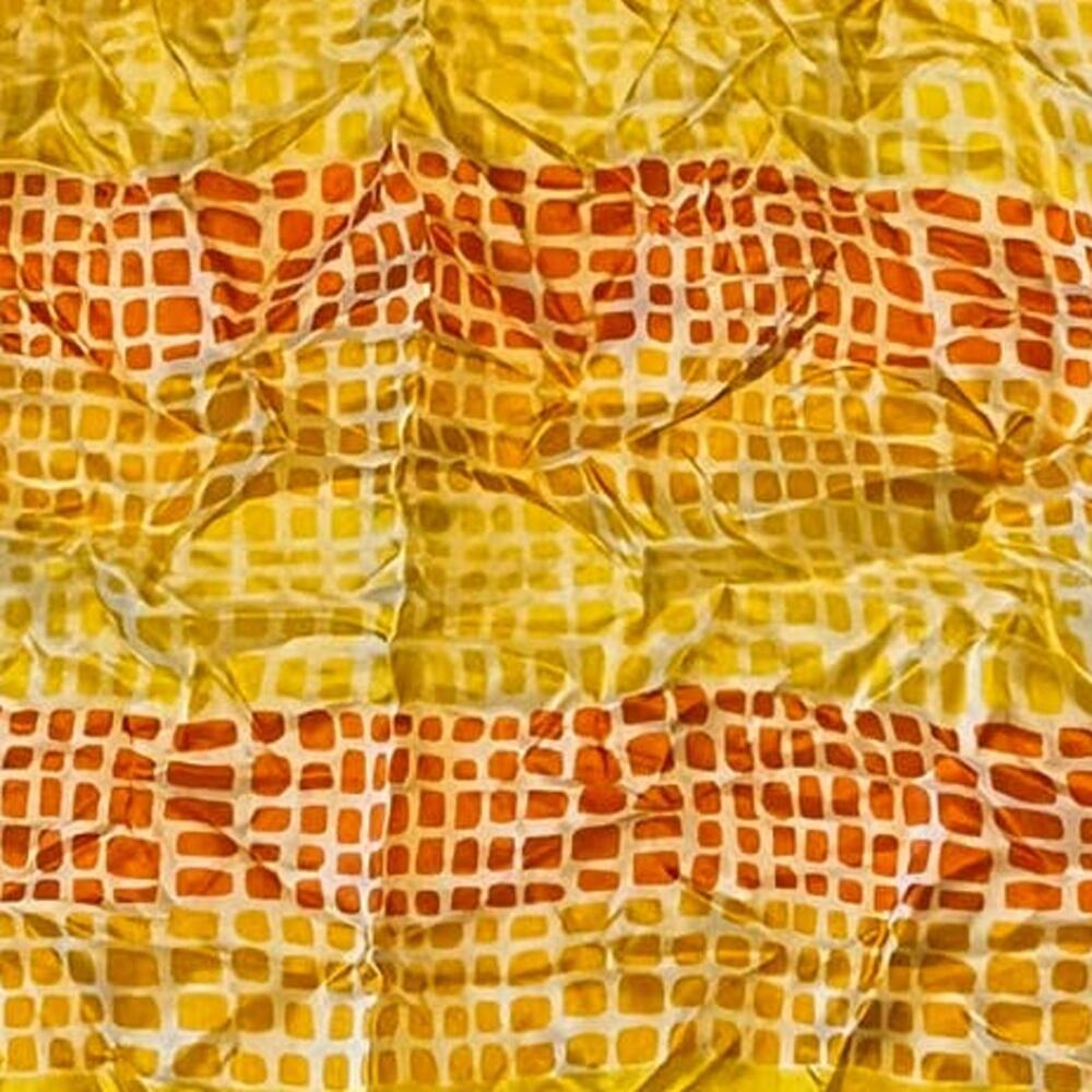 Vintage VERA Neumann Scarf ~ Ladybug Signed ~ Made in Japan ~ Yellow & Orange